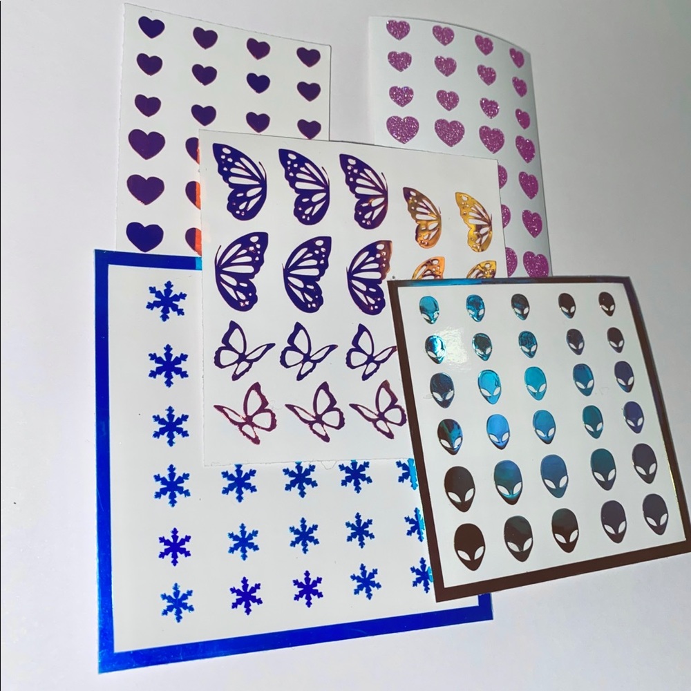 Holo Nail sticker bundle | mixed designs